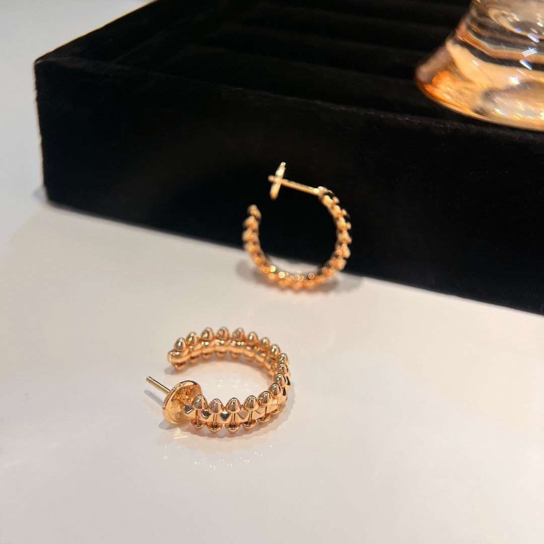 [Dawnora Jewelry]CLASH SMALL HOOP EARRINGS
