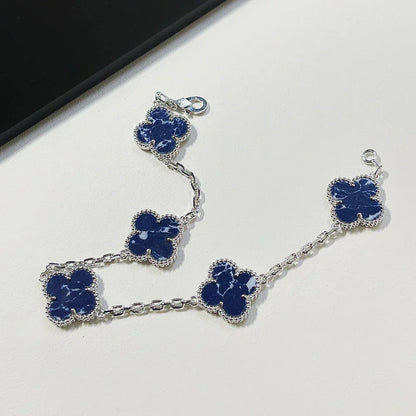 [Dawnora Jewelry]CLOVER 5 MOTIF PIETERSITE BRACELET COLLECTION