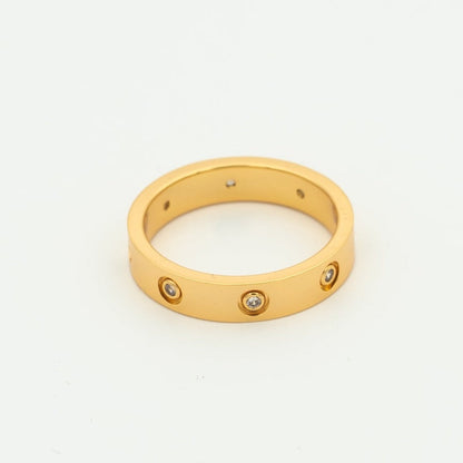 [Dawnora Jewelry]LOVE RING 3.6MM 8 DIAMONDS