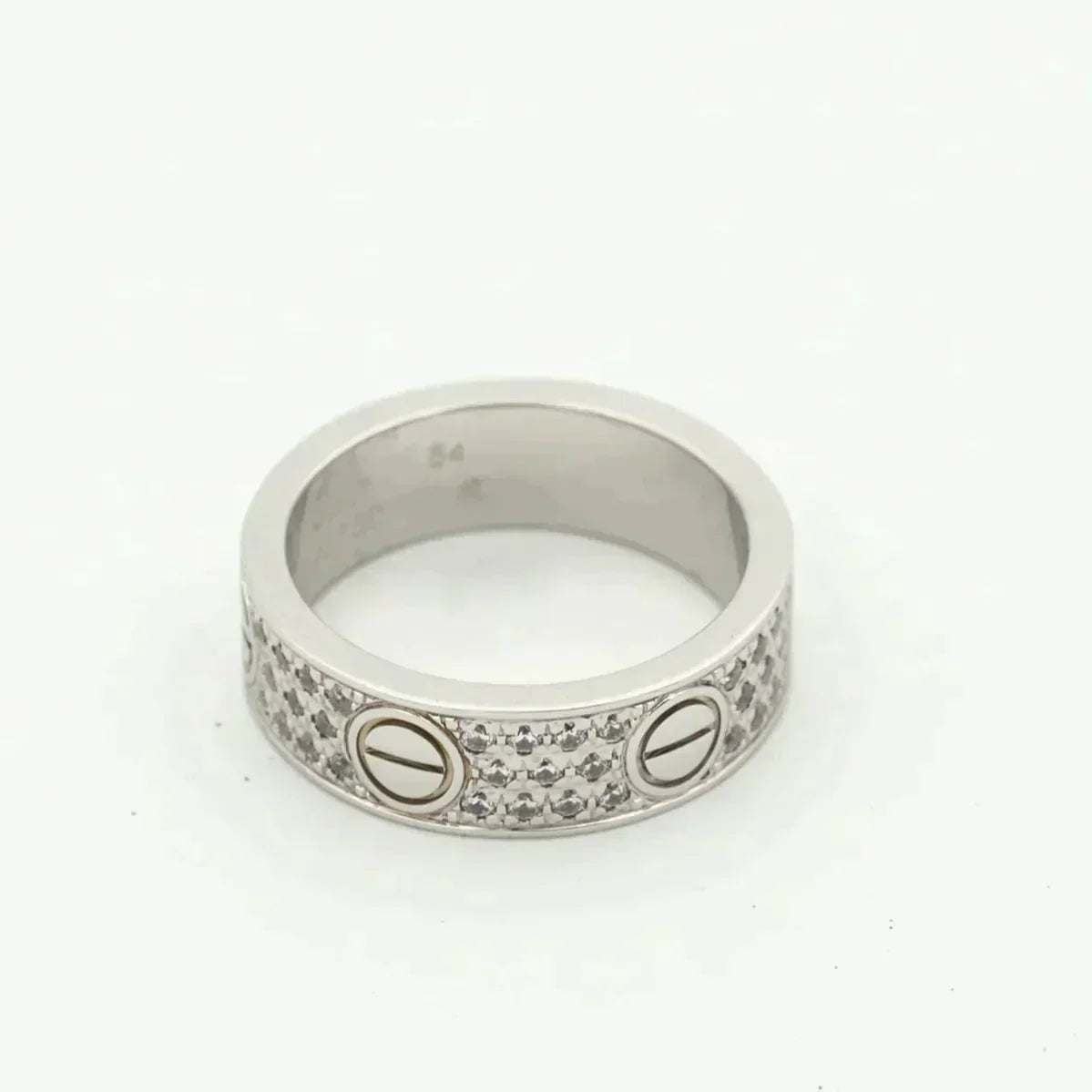 [Dawnora Jewelry]LOVE RING 5.5MM DIAMONDS PAVED