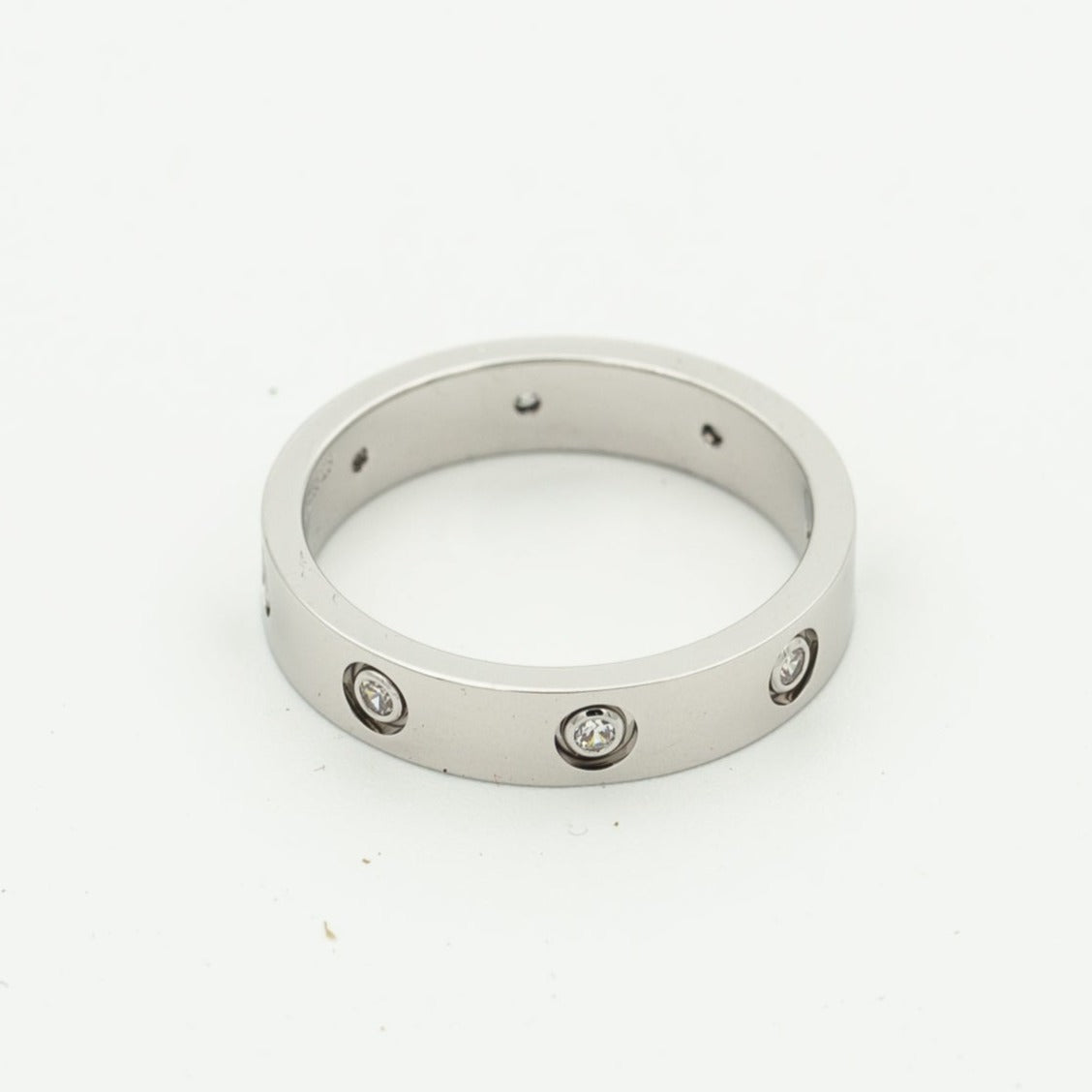 [Dawnora Jewelry]LOVE RING 3.6MM 8 DIAMONDS