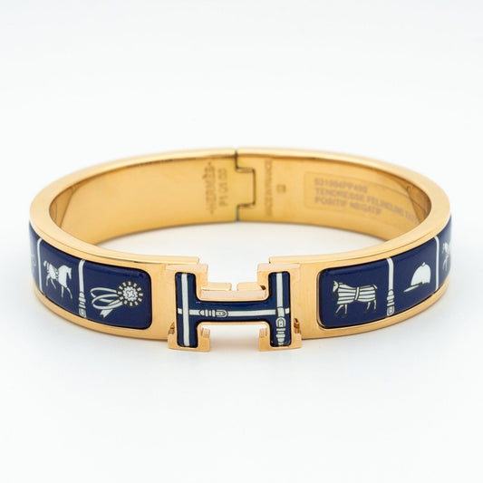 [Dawnora Jewelry]H BRACELET BLUE CERAMIC