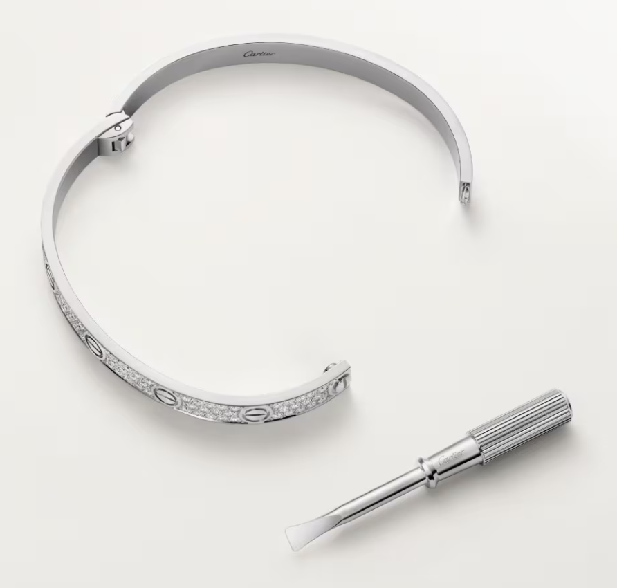 [Dawnora Jewelry]NEW-LOVE-6.1MM-Width Diamond-Studded Bracelet