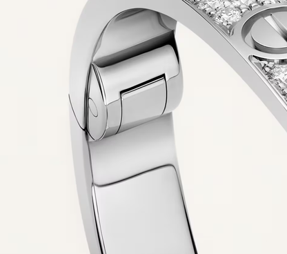 [Dawnora Jewelry]NEW-LOVE-6.1MM-Width Diamond-Studded Bracelet