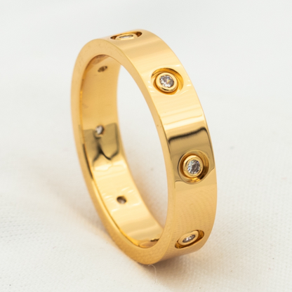 [Dawnora Jewelry]LOVE RING 3.6MM 8 DIAMONDS