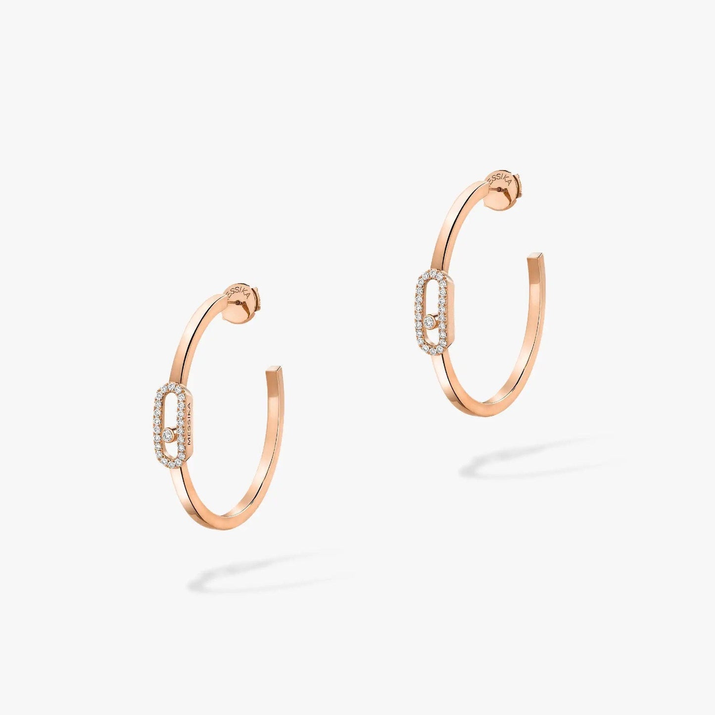 [Dawnora Jewelry]CREOLES MOVE UNO PM DIAMOND EARRINGS