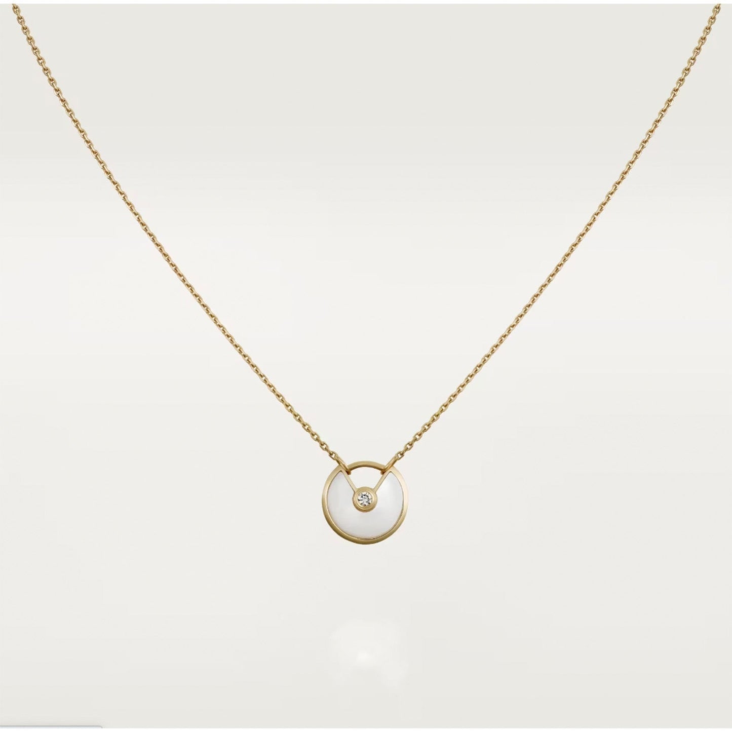 [Dawnora Jewelry]AMULETTE ROSE GOLD MOP NECKLACE