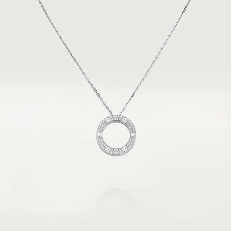 [Dawnora Jewelry]LOVE NECKLACE ADJUSTABLE SILVER
