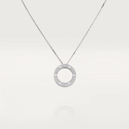 [Dawnora Jewelry]LOVE NECKLACE ADJUSTABLE SILVER