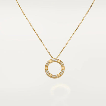 [Dawnora Jewelry]LOVE NECKLACE ADJUSTABLE ROSE GOLD
