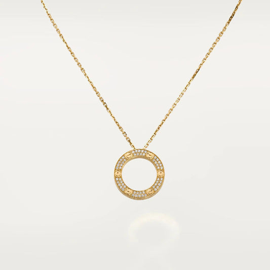 [Dawnora Jewelry]LOVE NECKLACE ADJUSTABLE ROSE GOLD