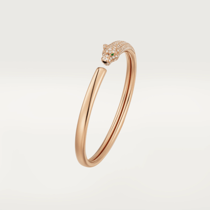 [Dawnora Jewelry]PANTHERE ROSE GOLD DIAMOND OPEN BRACELET