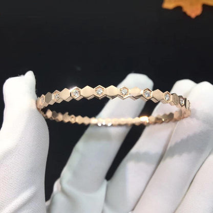 [Dawnora Jewelry]BEE LOVE PINK GOLD DIAMOND BRACELET