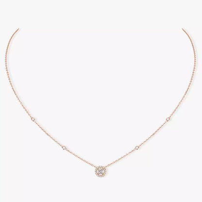 [Dawnora Jewelry]Diamond Necklace 0,20ct Brilliant Shape Joy