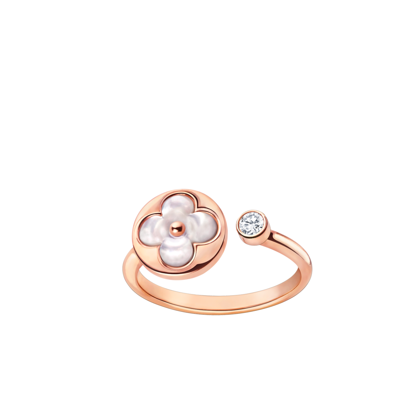 [Dawnora Jewelry]SUN 1 DIAMOND PINK MOP RING