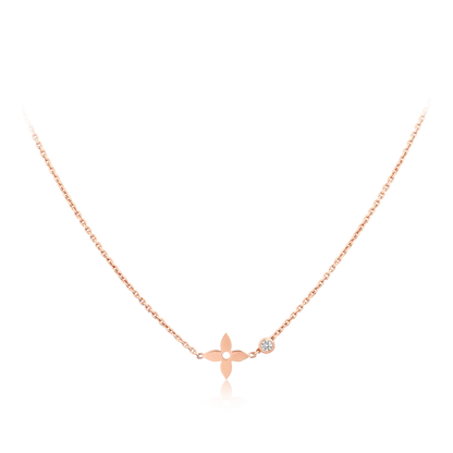 [Dawnora Jewelry]BLOSSOM PENDANT PINK GOLD AND DIAMOND