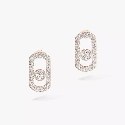 [Dawnora Jewelry]So Move Pave_-Set Diamond Earrings in Silver