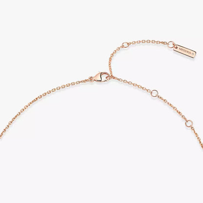 [Dawnora Jewelry]Lucky Eye Diamond Necklace in Rose Gold and Turquoise