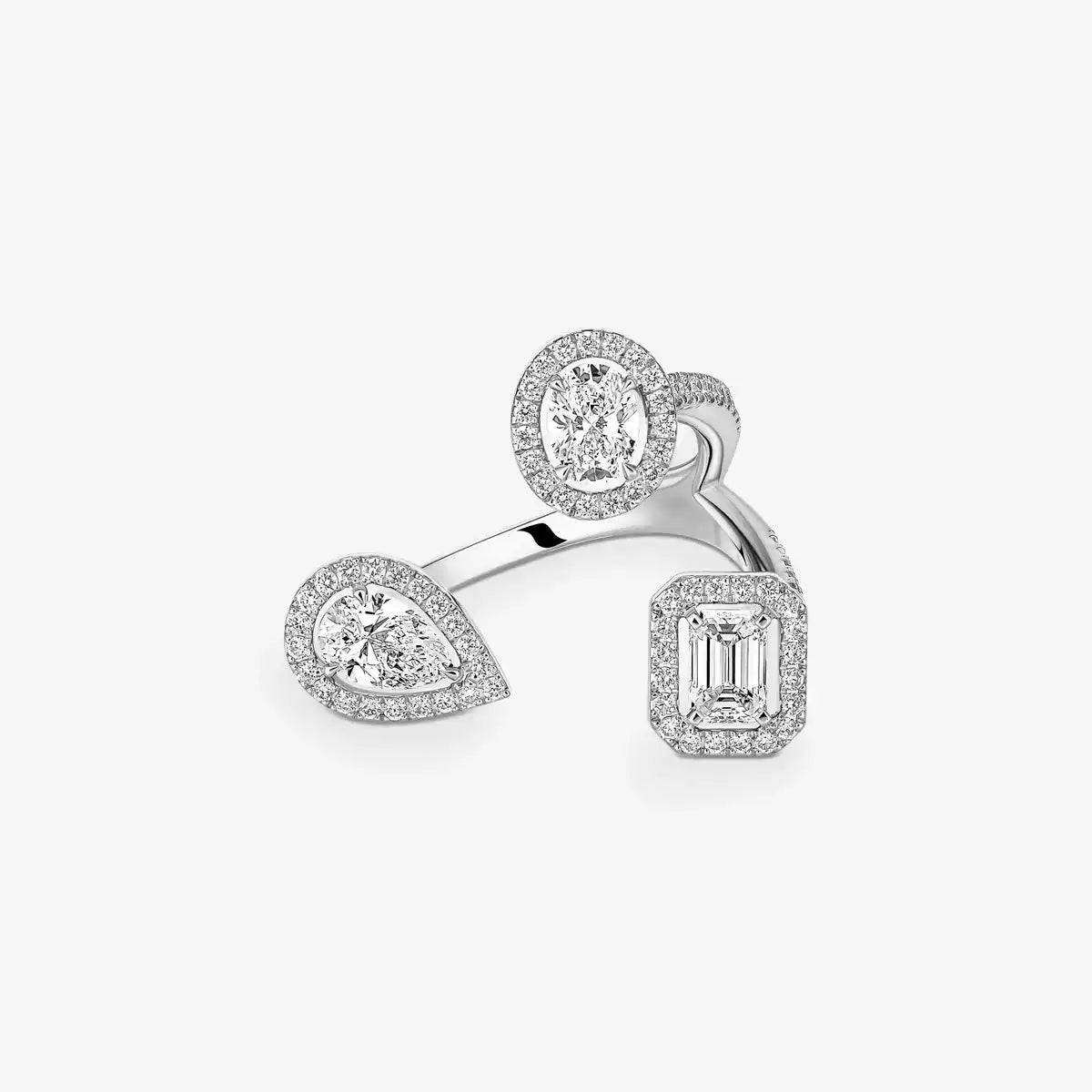 [[Dawnora Jewelry] Diamond Ring 0,25ct My Twin Trilogy