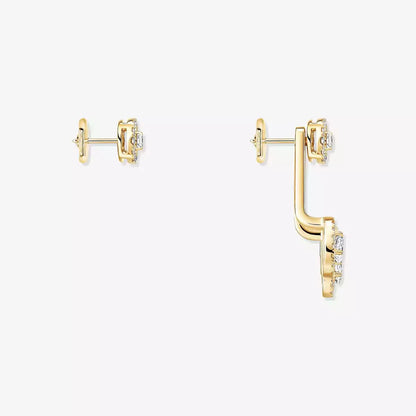 [Dawnora Jewelry] My Twin Trio  Diamond Earrings