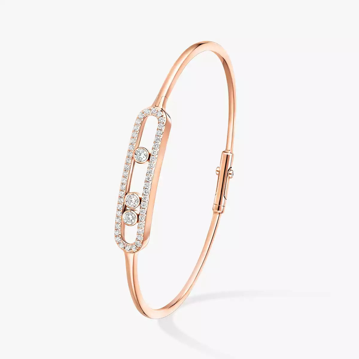 [Dawnora Jewelry]Move Pavé Diamond Bangle Bracelet M