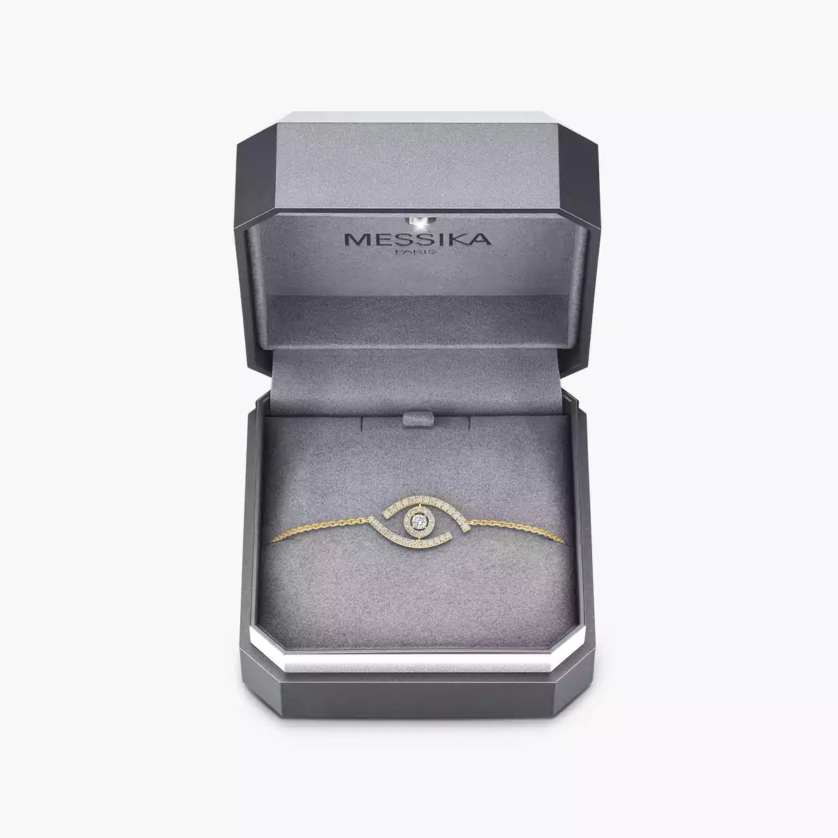[Dawnora Jewelry]Lucky Eye Pave-Set Diamond Bracelet