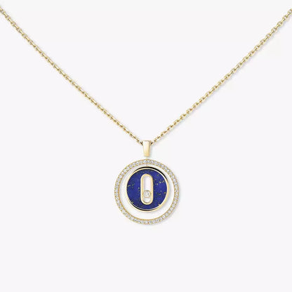 [Dawnora Jewelry]Lucky Move Diamond Necklace in Rose Gold and White Mother-of-Pearl