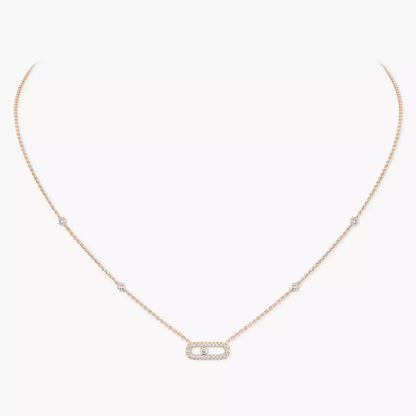 [Dawnora Jewelry]Diamond Necklace Move Uno