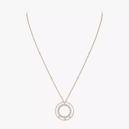 [Dawnora Jewelry]Move Romane Long Pave_-Set Diamond Necklace