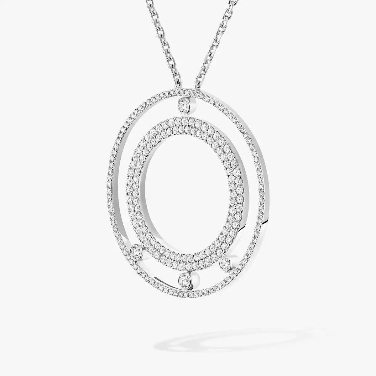 [Dawnora Jewelry]Move Romane Long Pave_-Set Diamond Necklace