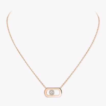 [Dawnora Jewelry]So Move Diamond Necklace in Gold