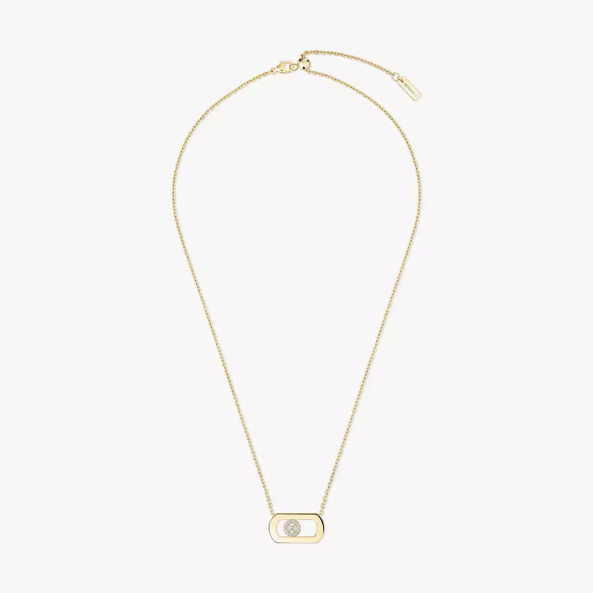 [Dawnora Jewelry]So Move Diamond Necklace in Gold
