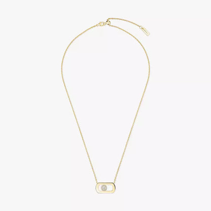 [Dawnora Jewelry]So Move Diamond Necklace in Gold