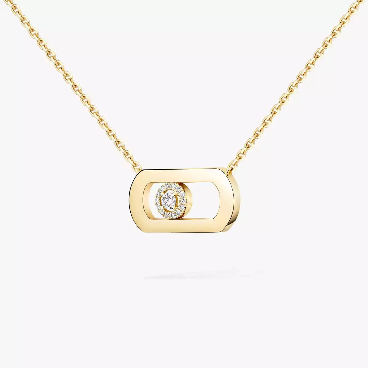 [Dawnora Jewelry]So Move Diamond Necklace in Gold