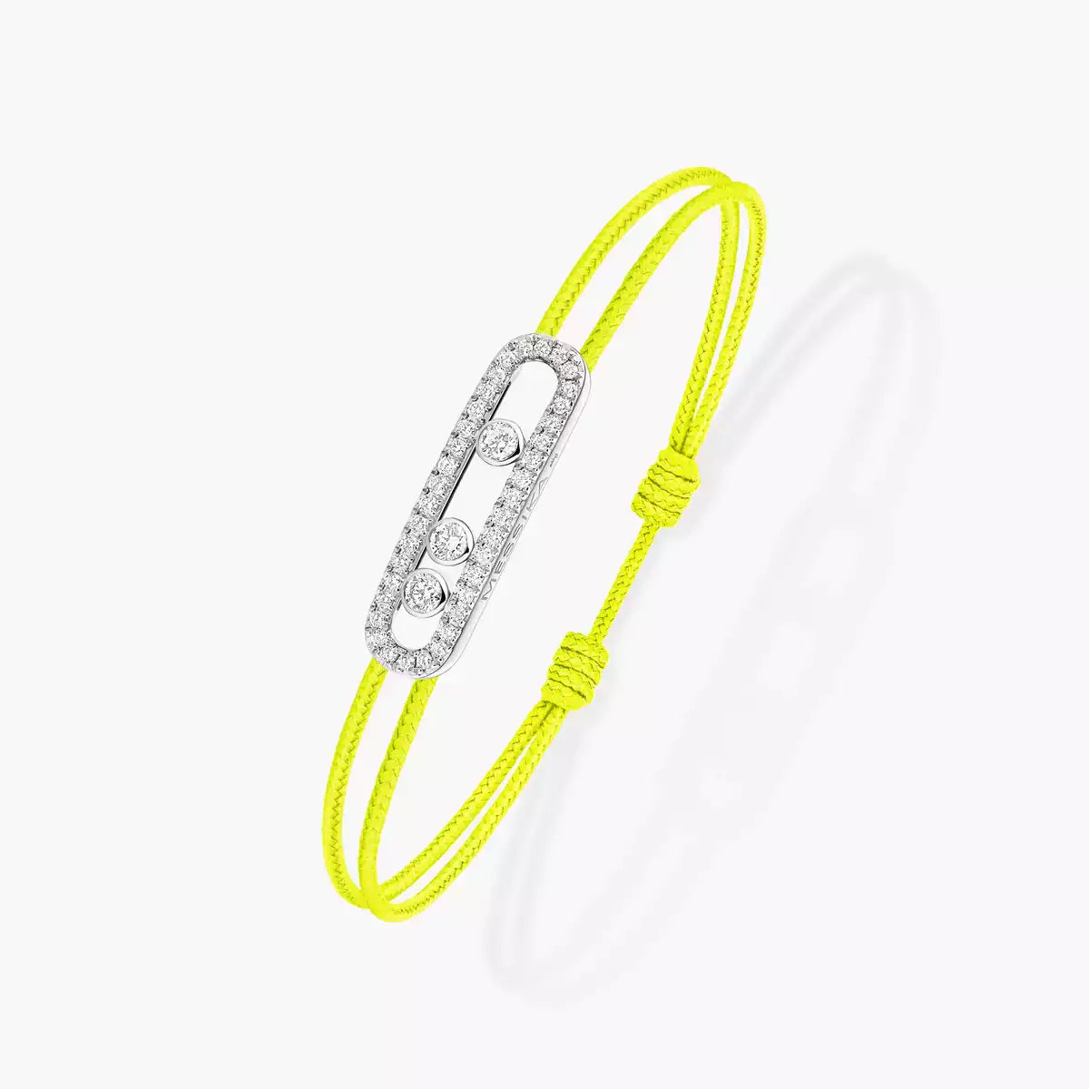 [Dawnora Jewelry]MK Care(s) pink cord pavé bracelet