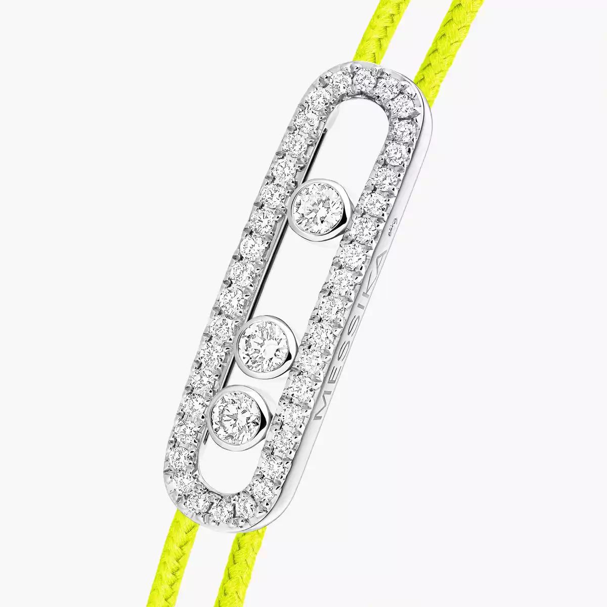 [Dawnora Jewelry]MK Care(s) pink cord pavé bracelet