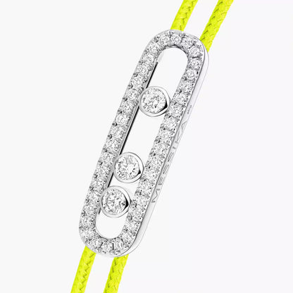 [Dawnora Jewelry]MK Care(s) pink cord pavé bracelet