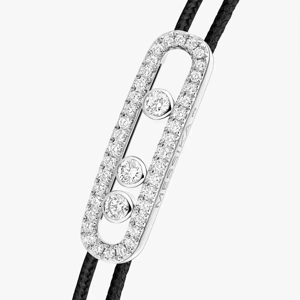 [Dawnora Jewelry]MK Care(s) pink cord pavé bracelet