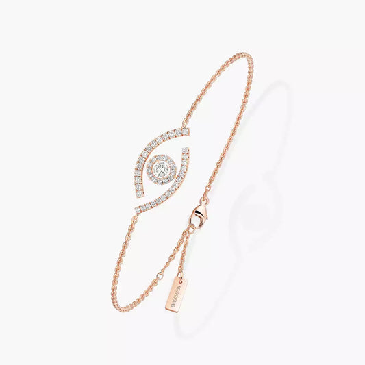 [Dawnora Jewelry]Lucky Eye Pave-Set Diamond Bracelet