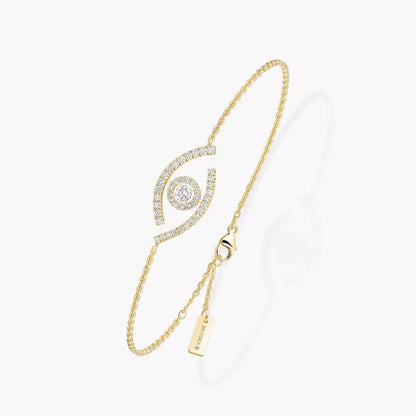 [Dawnora Jewelry]Lucky Eye Pave-Set Diamond Bracelet