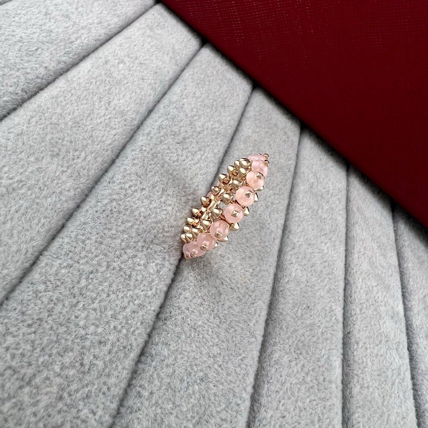 [Dawnora Jewelry]PYRAMID COLORED STONE STUD RING