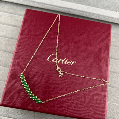 [Dawnora Jewelry]NEW STUD COLORED GEM PENDANT NECKLACE