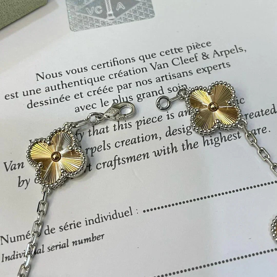 [Dawnora Jewelry] CLOVER 5 MOTIF LASER BRACELET COLLECTION
