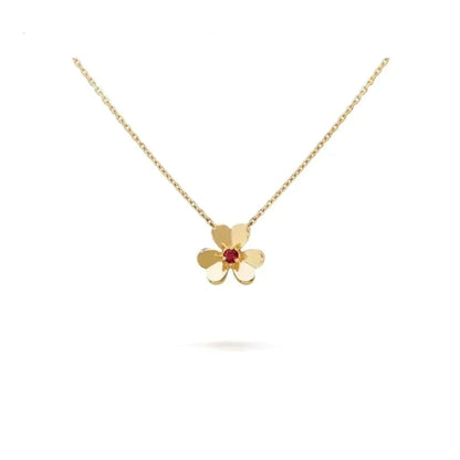 [Dawnora Jewelry]FRIVOLE GOLD FLOWER NECKLACE