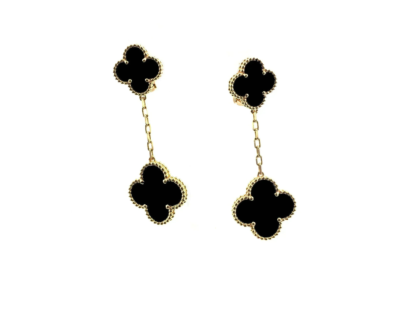 [Dawnora Jewelry]CLOVER 2 MOTIFS  EARRINGS (MULTIPLE CHOICESC