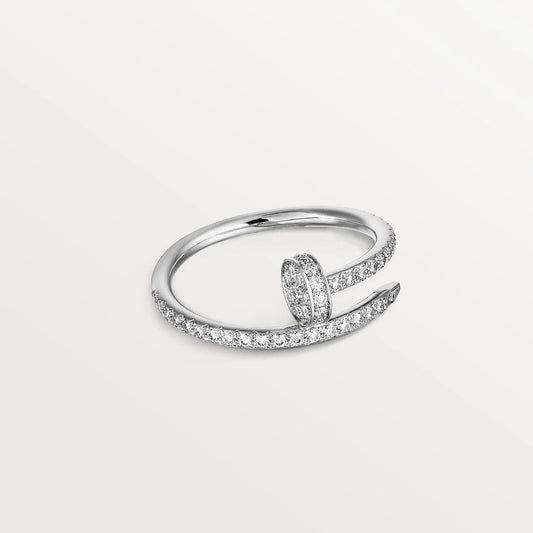 [Dawnora Jewelry]JUSTE RING 1.8MM SILVER DIAMONDS